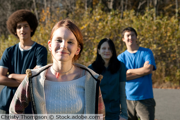 Group of teenagers