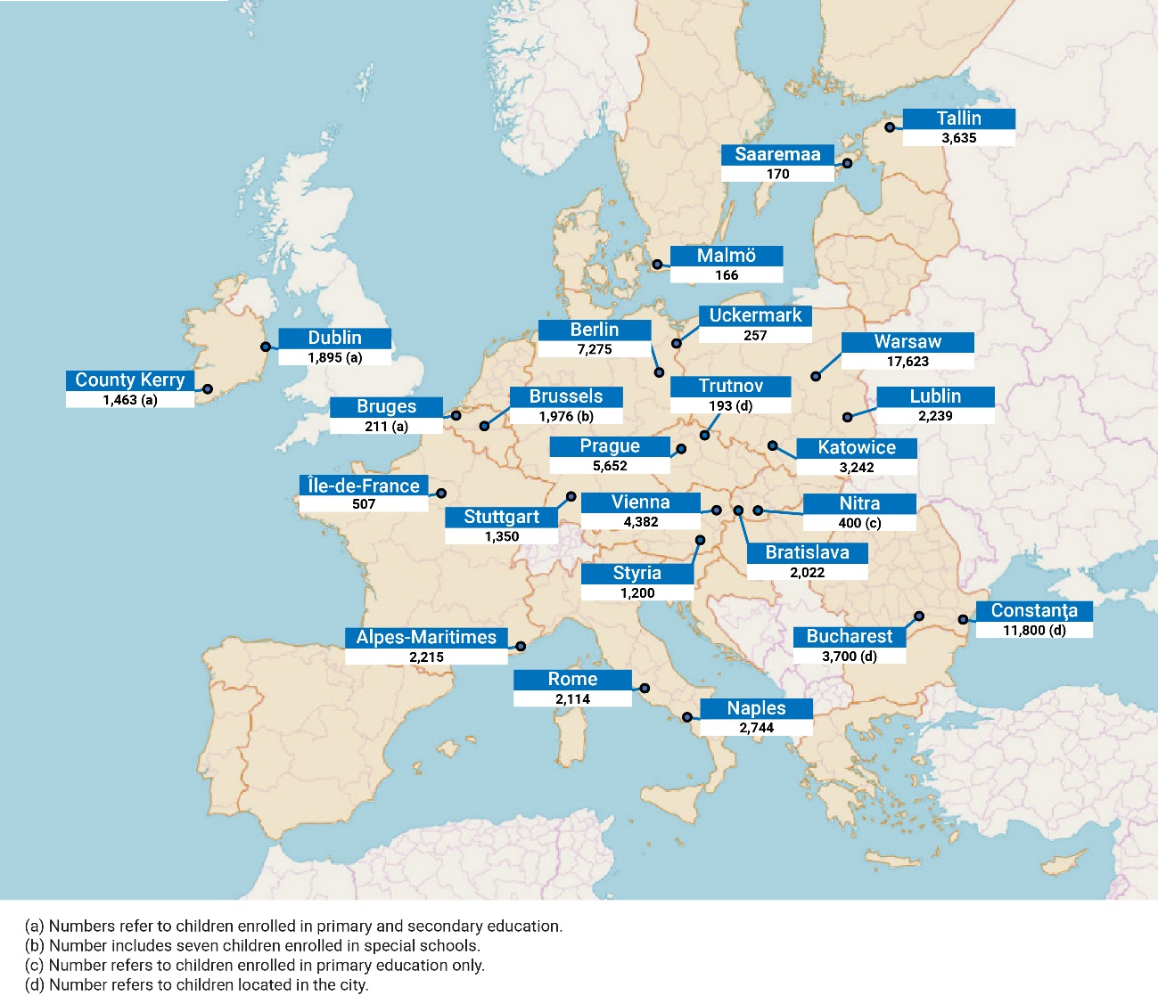 A map of europe with blue and white labels</p>
<p>Description automatically generated