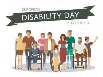 People with disabilities on European Disability Day 3 December