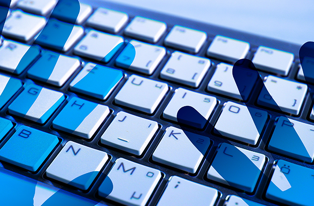 Hands on a keyboard