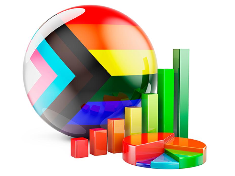 Graphs in LGBTIQ colours
